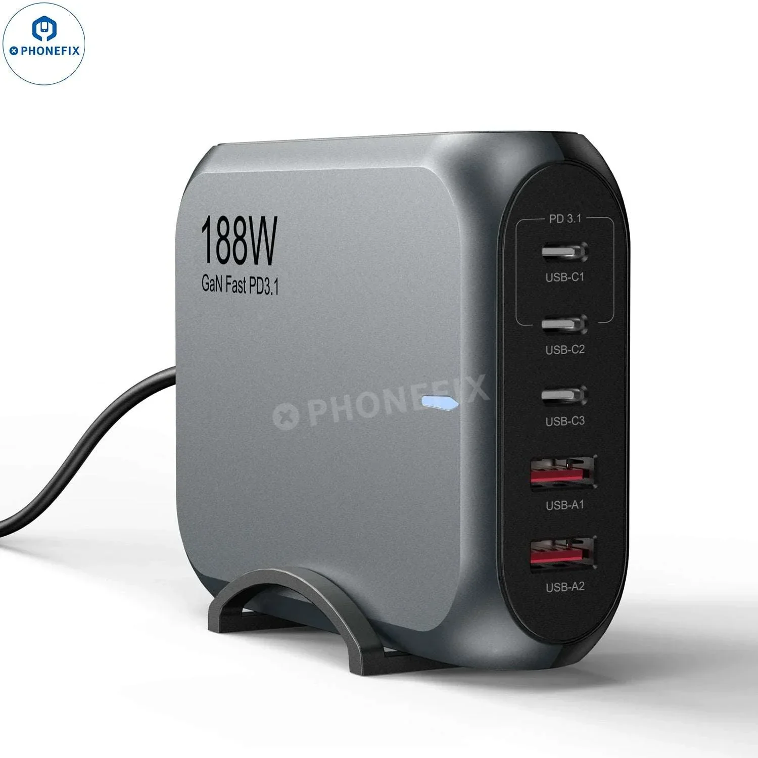 188W GaN Charger Phones Laptops PD3.1 Fast Charging Station - Image 8