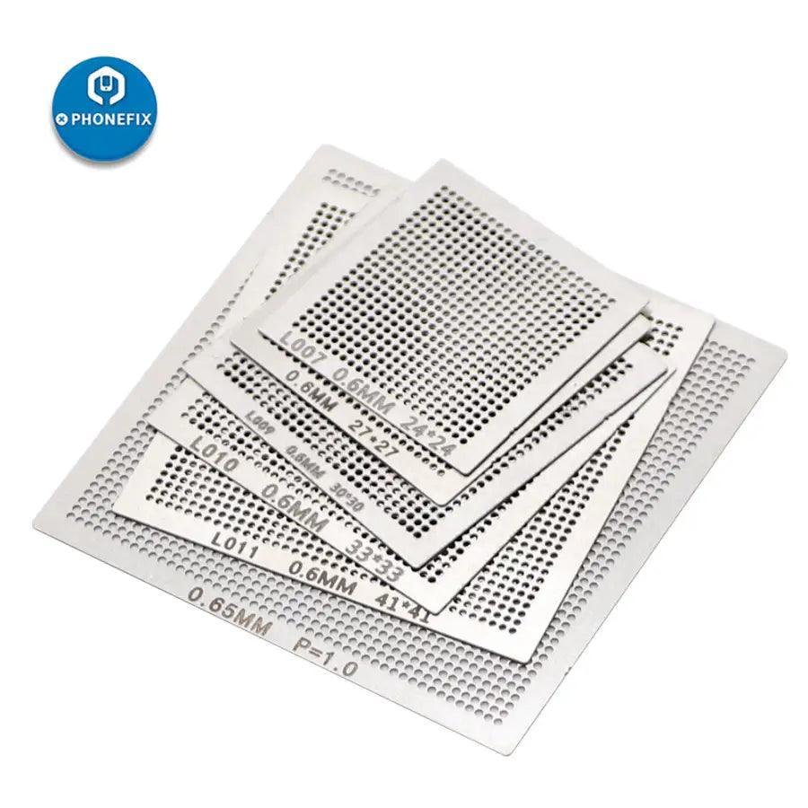18PCS BGA Reballing Stencil Tools Kit Universal Metal Heating Template - Image 3