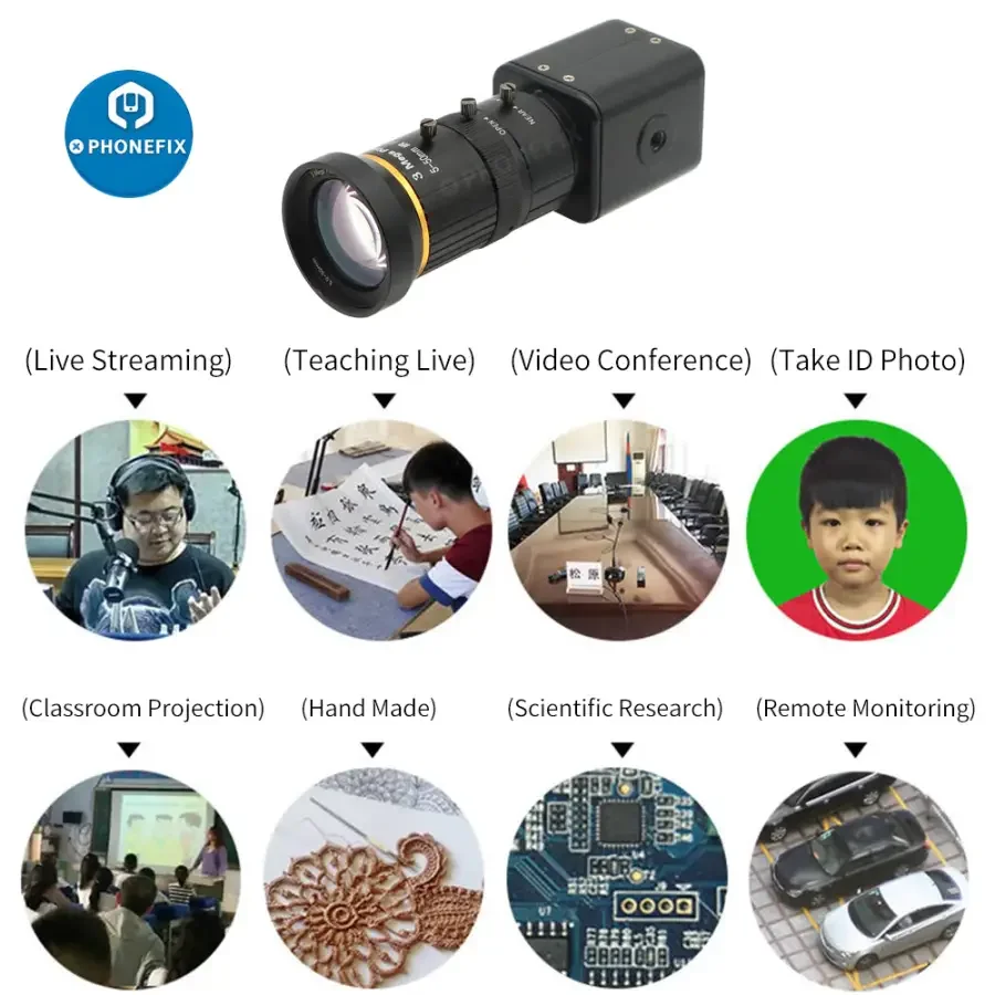 2.0MP 1080p HDMI Industry Camera 5.0-50mm F1.4 CCTV Lens - Image 8