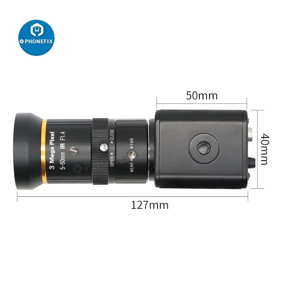 2.0MP 1080p Live Stream Camera 5.0-50mm F1.4 CCTV Lens - Image 5