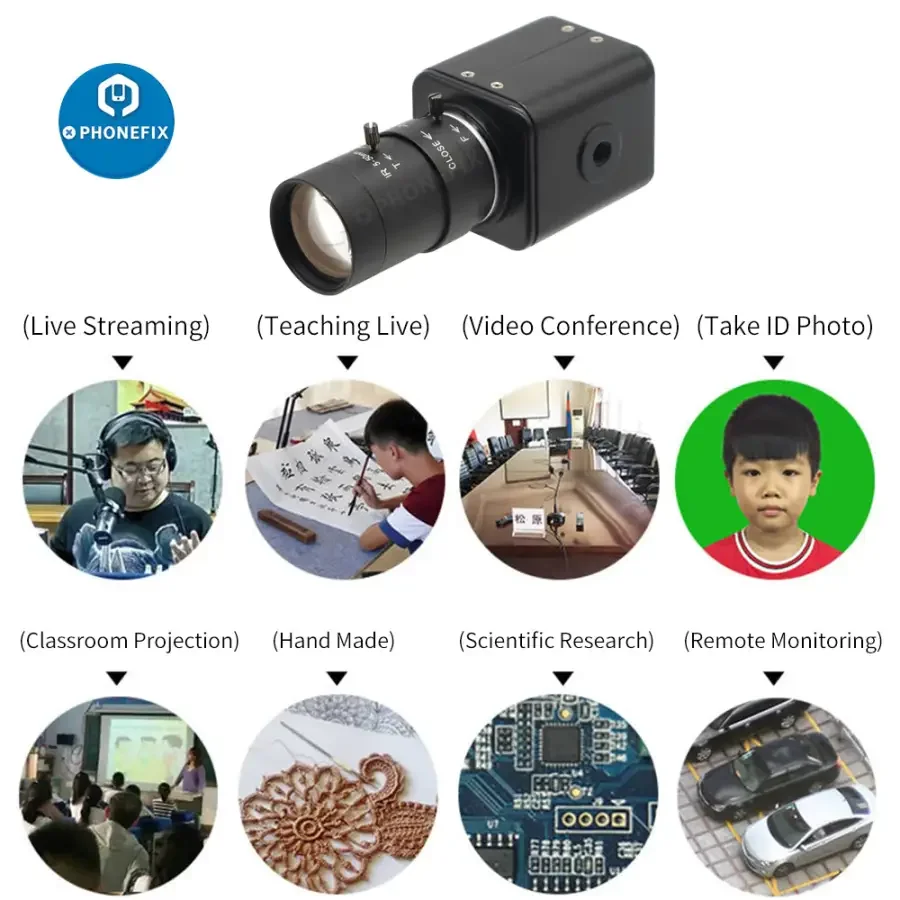 2.0MP CMOS Industry Camera 5.0-50mm IR F1.6 CCTV Lens - Image 8