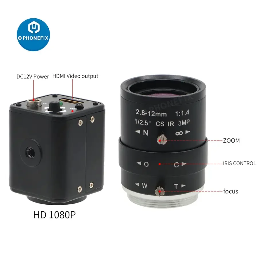 2.0MP CMOS Video Live Stream Camera 2.8-12mm F1.4 Lens - Image 3
