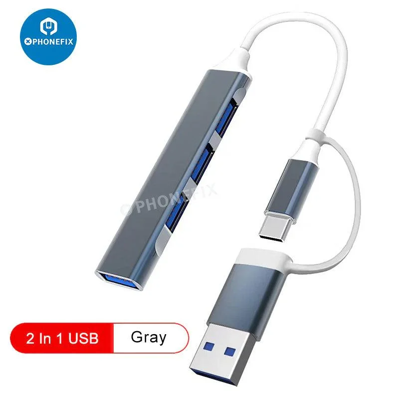 2/3/4 In 1 USB 3.0 Port Hub Expander For Phone PC Fast Data Transfer - Image 12