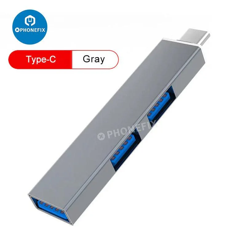 2/3/4 In 1 USB 3.0 Port Hub Expander For Phone PC Fast Data Transfer - Image 7