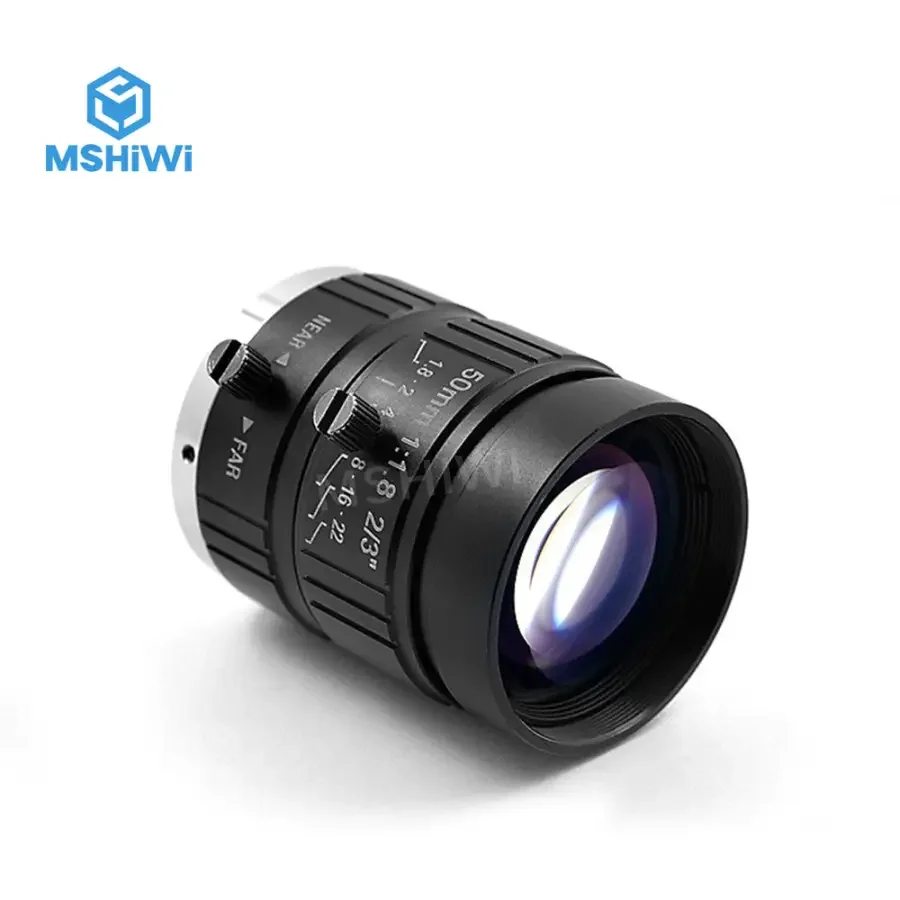 2/3" 50mm F1.8 Fixed Focus Lens 5MP Manual Iris Industrial Camera Lenses - Image 3