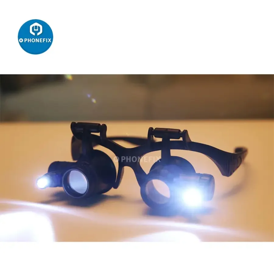 2.5X-25X Binocular Head Loupe With LED Light Magnifier Repair Tool - Image 7