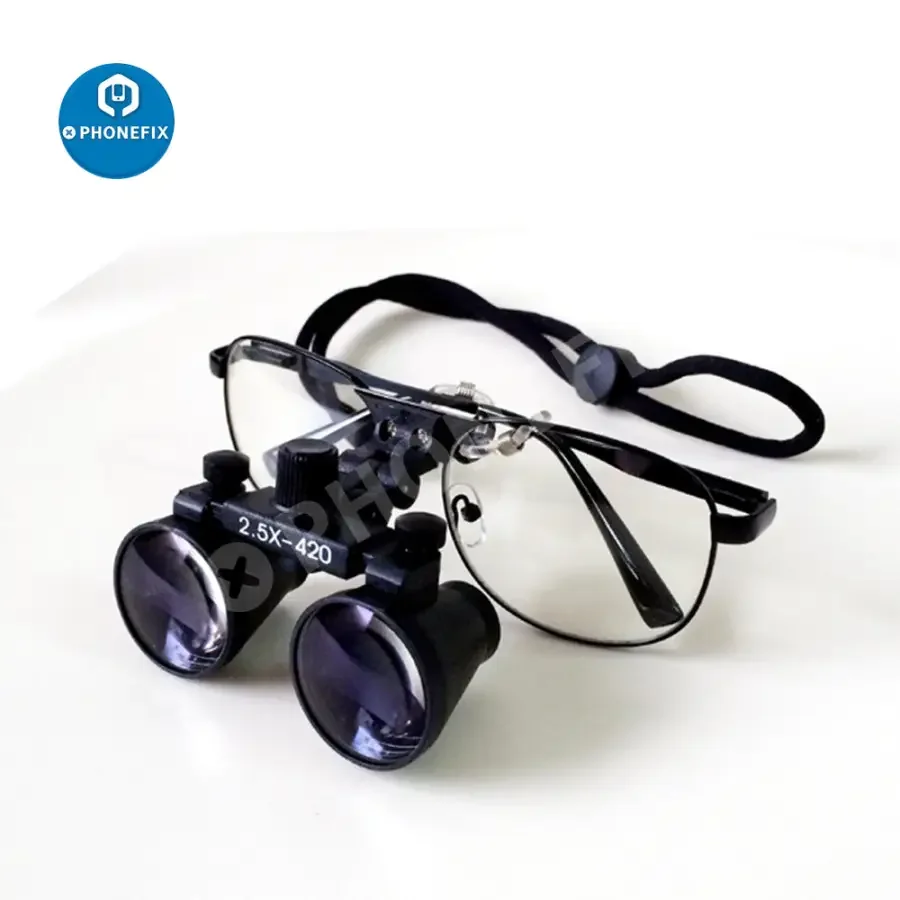 2.5X-25X Multi-Power Double LED Magnifier Eye Glasses For Watch Repair - Image 6