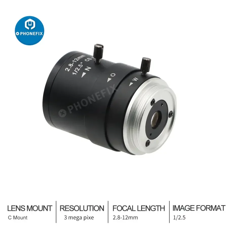 2.8-12mm CCTV Lens 1/2.5" F1.4 3MP Varifocal CS Mount Lens - Image 4