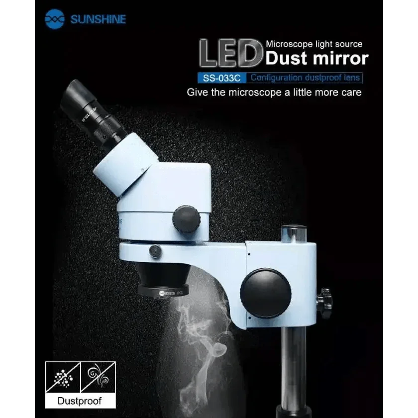 2-IN-1 USB LED Adjustable Light + Dust-Proof Mirror for Microscopes - Image 7