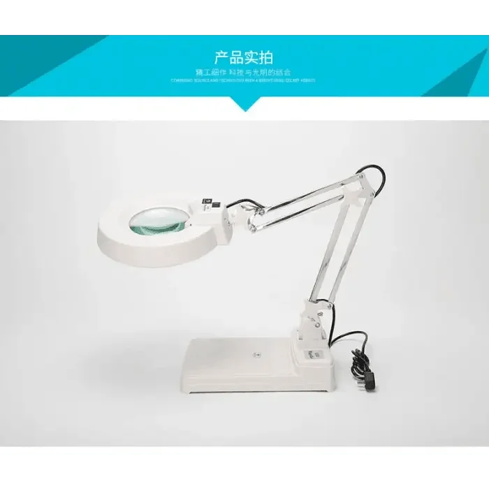 20 Times Desktop Magnifying Glass with LED Light and Bracket - Image 3