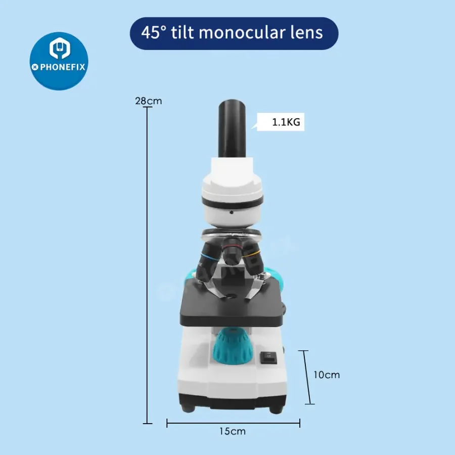2000X Biological Monocular Microscope For Student Lab Educational Toy - Image 3