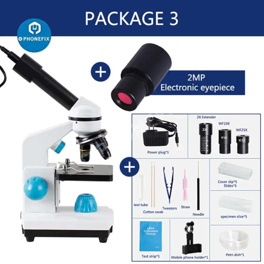 2000x Zoom Biological HD Microscope For Student Laboratory Education - Image 17