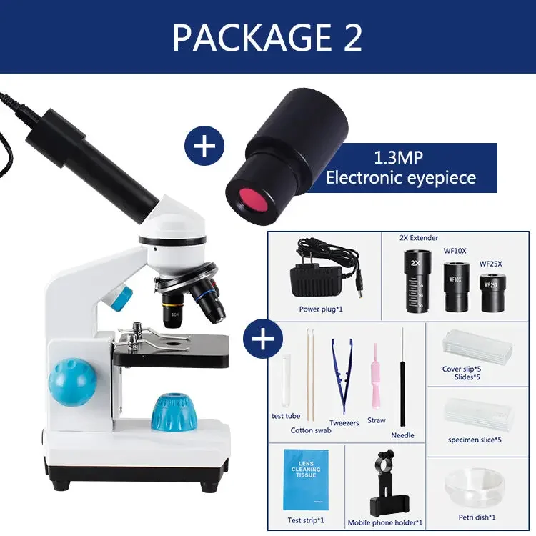 2000x Zoom Biological HD Microscope For Student Laboratory Education - Image 18