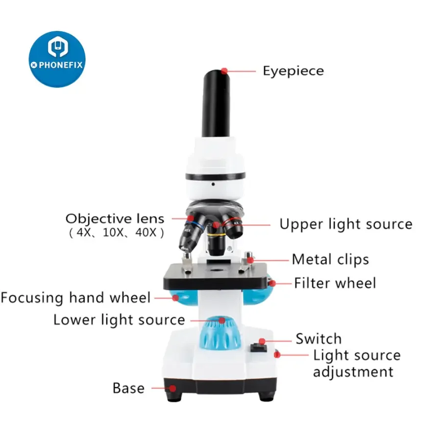 2000x Zoom Biological HD Microscope For Student Laboratory Education - Image 4