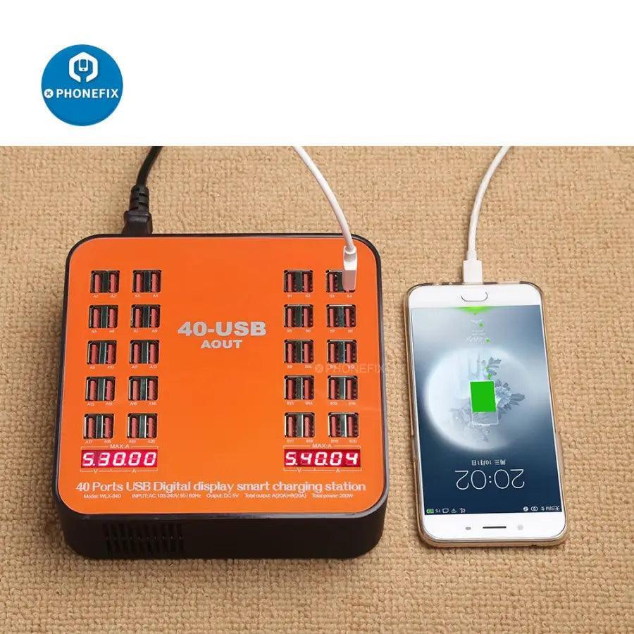 200W USB Power Station 40-USB Multiple-ports Charger Socket - Image 4