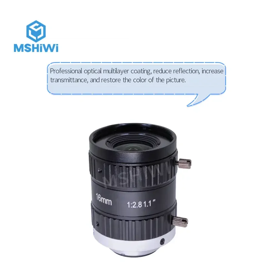 20MP C-mount 16mm Prime Lens 1.1" F2.8 Aperture Industrial Camera Lens - Image 8