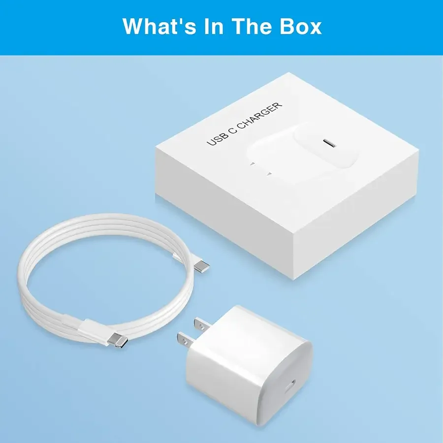 20W Certified USB C Fast Wall Charger For Apple USB-C Power Adapter - Image 5