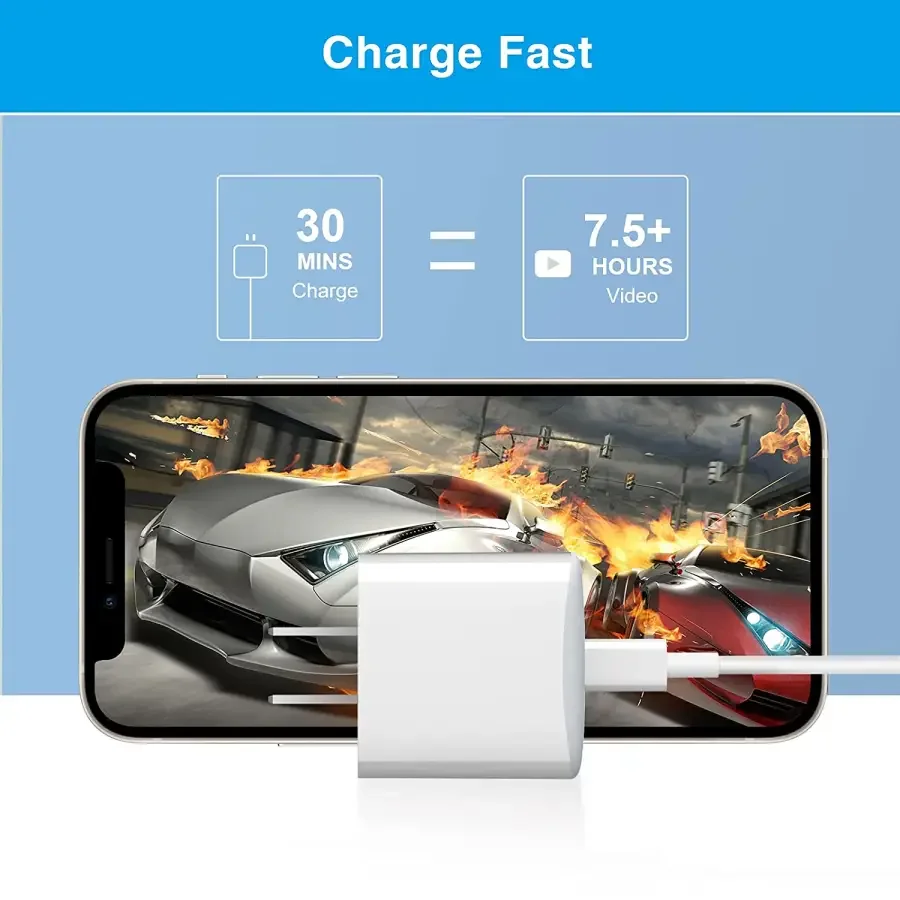 20W Certified USB C Fast Wall Charger For Apple USB-C Power Adapter - Image 7