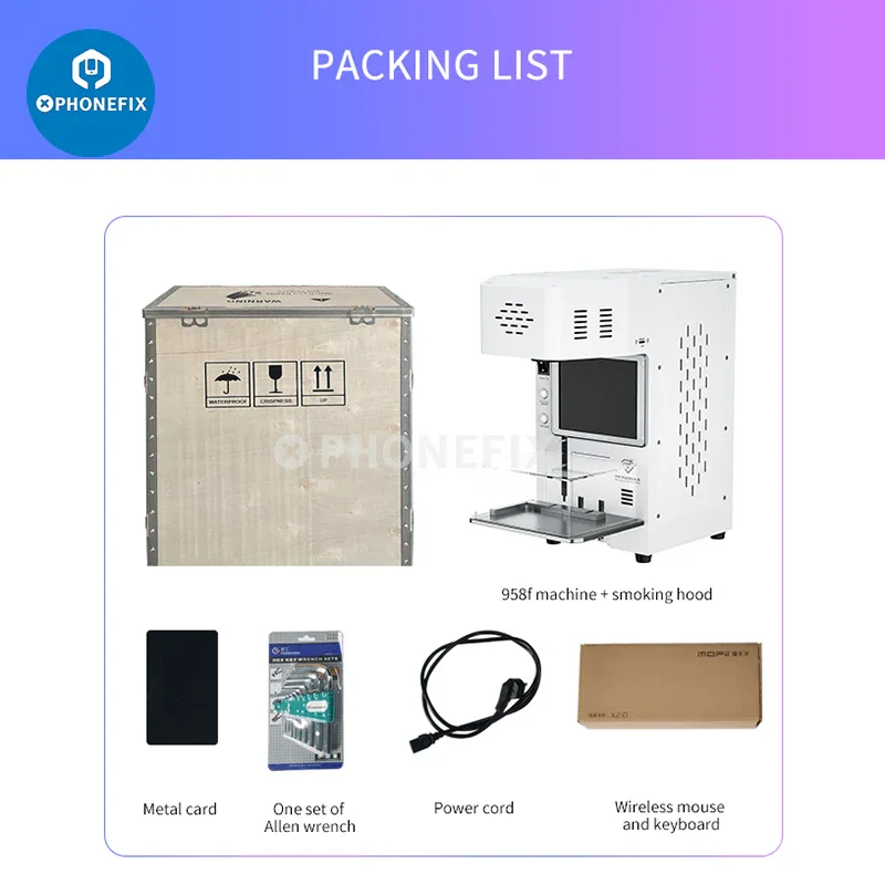 20W TBK-958F Auto Laser Machine iPhone Back Glass Removal Tool - Image 6