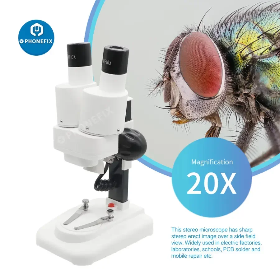 20X 40X Binocular Stereo Microscope For PCB Soldering Observation - Image 3