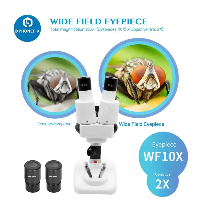 20X 40X Binocular Stereo Microscope For PCB Soldering Observation - Image 4