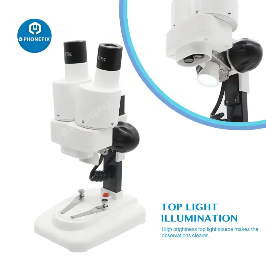 20X 40X Binocular Stereo Microscope For PCB Soldering Observation - Image 5
