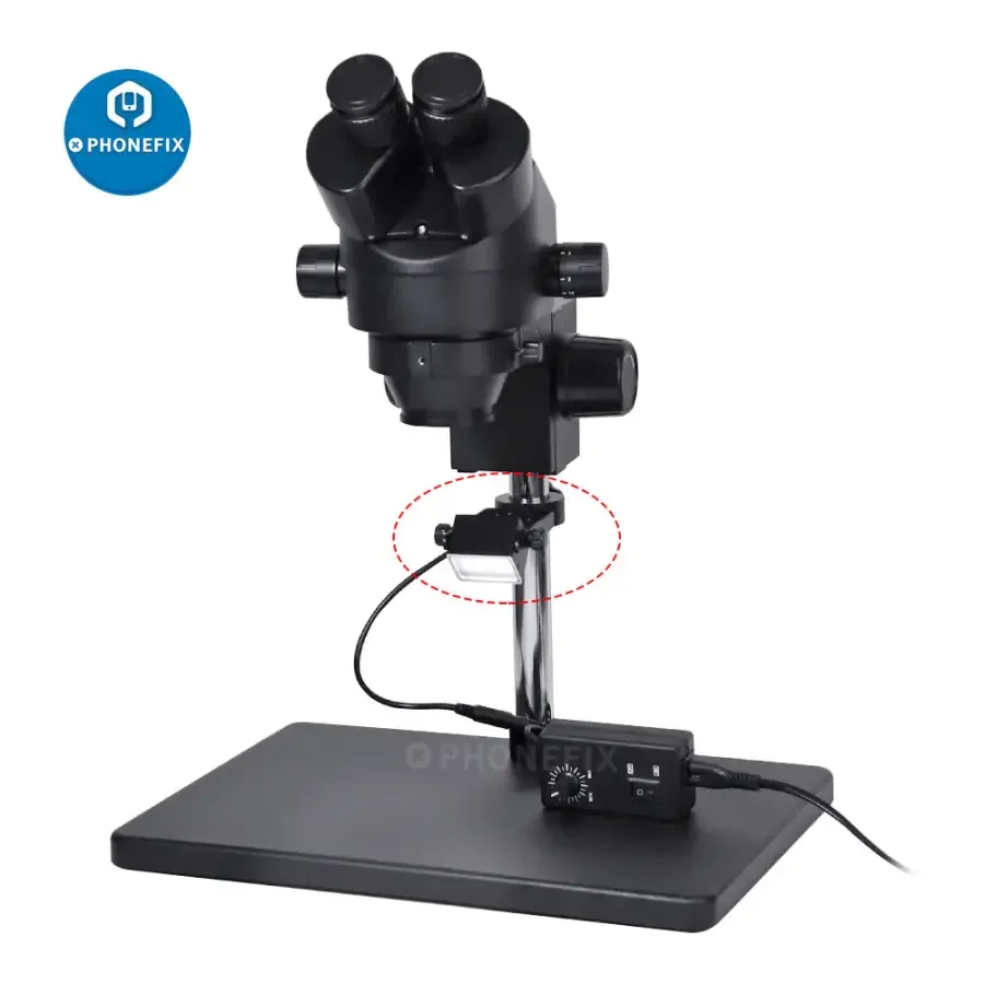 25mm 32mm Microscope Side Vision LED Lamp Light Source Illuminator - Image 2