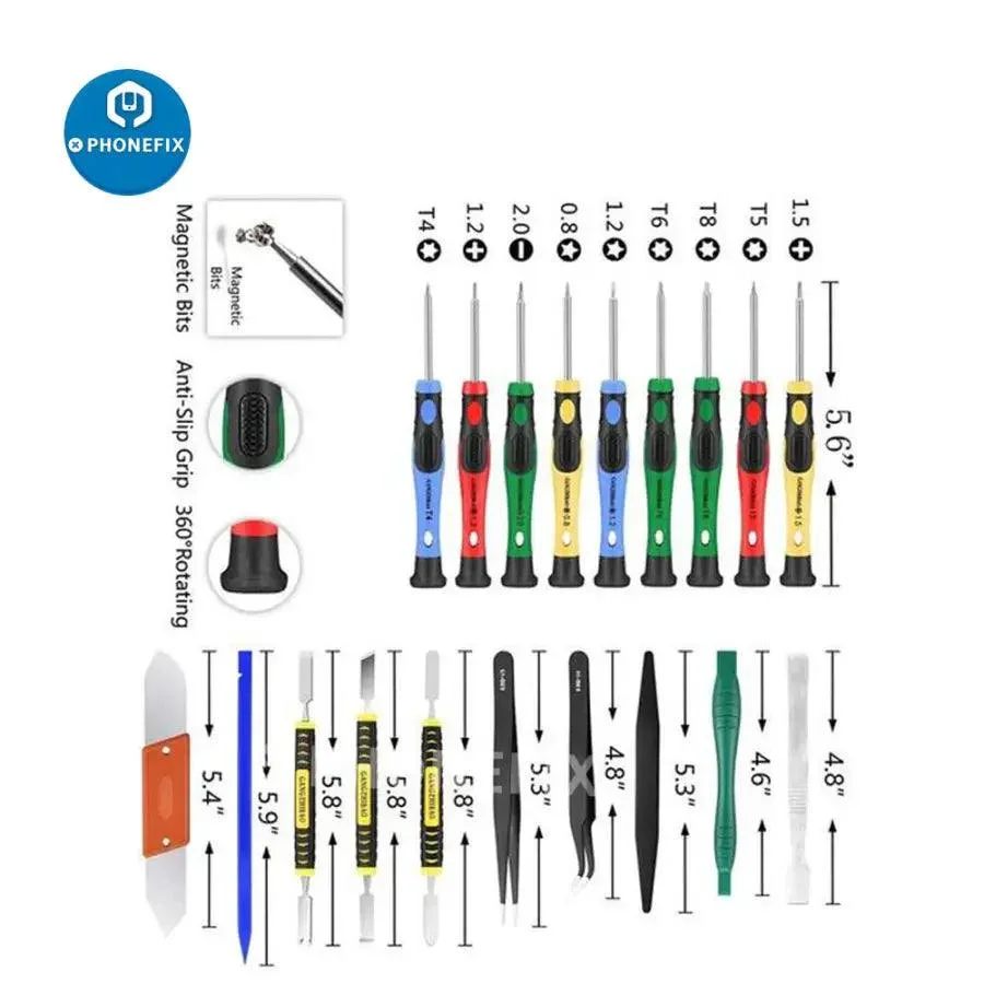 25Pcs Multifunctional Repair Tool Kit With Precision Screwdriver Set - Image 4