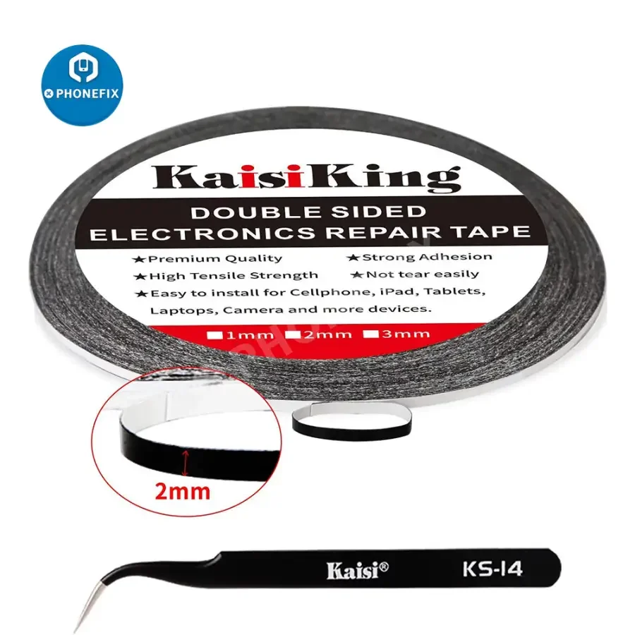 2mm LCD Screen Adhesive Tape With Tweezers For Phone Tablet Repair - Image 2