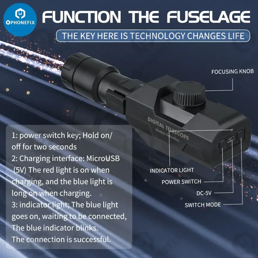 2MP 70X Zooming WiFi Smart Digital Telescope with Tripod - Image 6