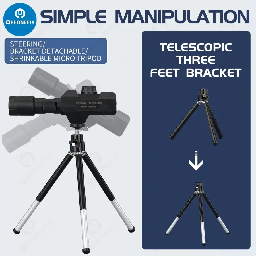 2MP 70X Zooming WiFi Smart Digital Telescope with Tripod - Image 7