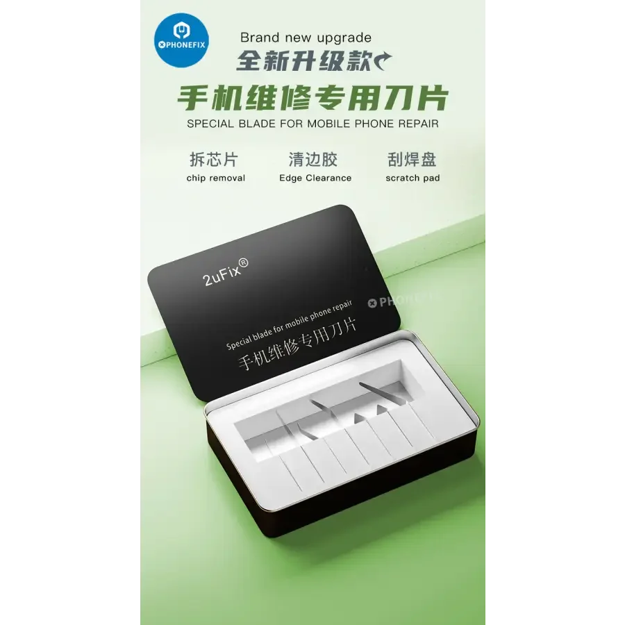 2uFix Special Bent Blade Set IC Removal Mobile Phone Repair - Image 11