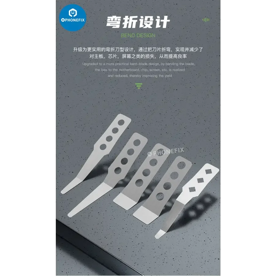 2uFix Special Bent Blade Set IC Removal Mobile Phone Repair - Image 13