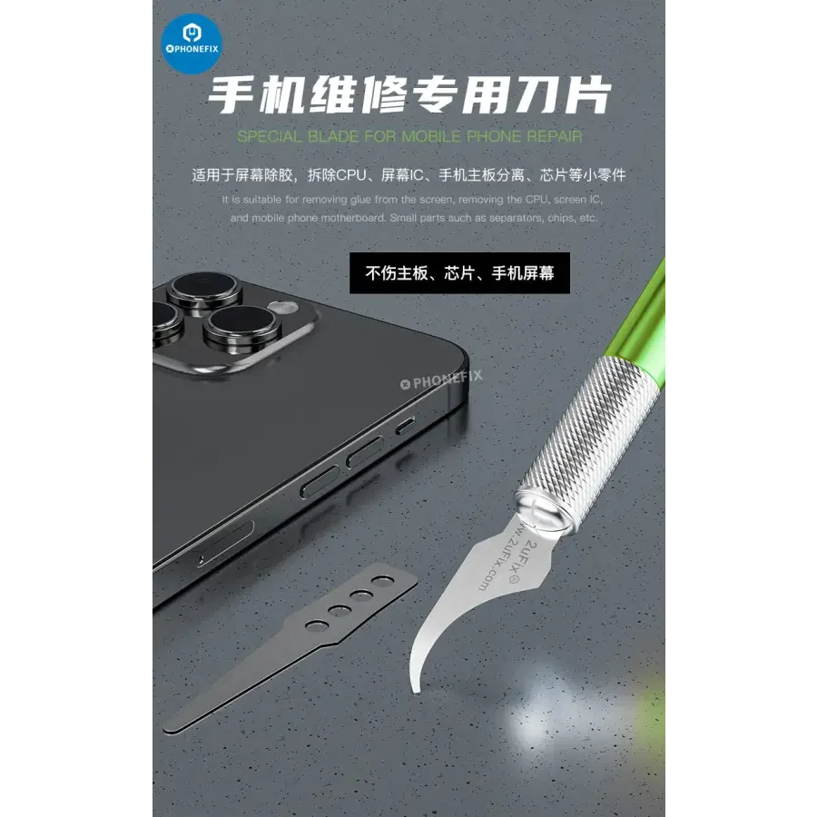2uFix Special Bent Blade Set IC Removal Mobile Phone Repair - Image 18