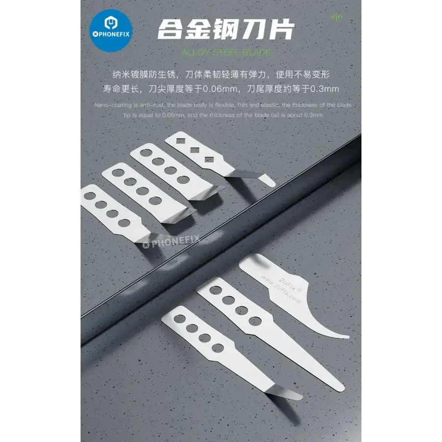2uFix Special Bent Blade Set IC Removal Mobile Phone Repair - Image 19