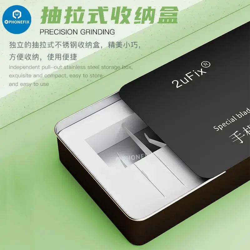 2uFix Special Bent Blade Set IC Removal Mobile Phone Repair - Image 4