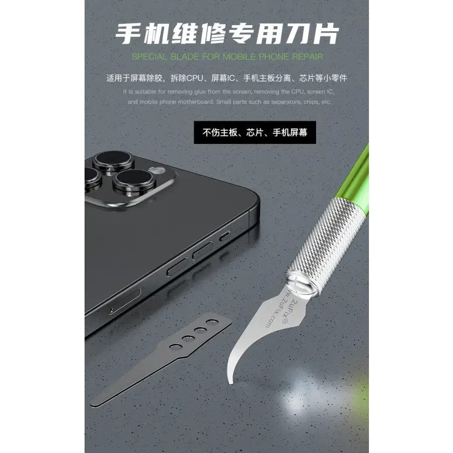 2uFix Special Bent Blade Set IC Removal Mobile Phone Repair - Image 8