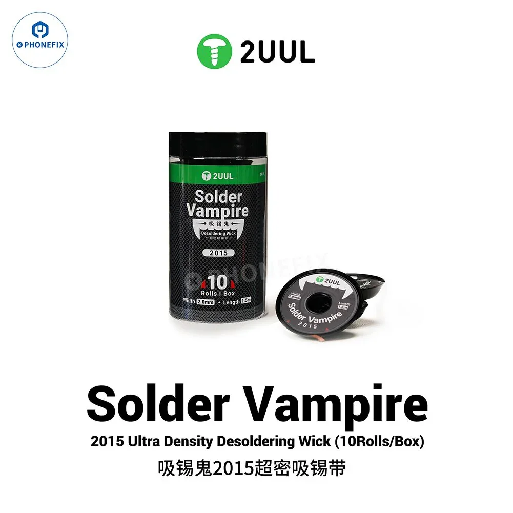 2UUL 2015 Desoldering Wick Phone Repair Kit PCB Welding Wire - Image 4