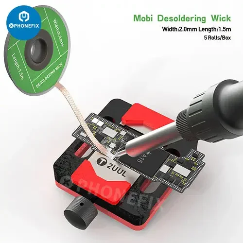 2UUL 2015 Desoldering Wick Phone Repair Kit PCB Welding Wire - Image 6
