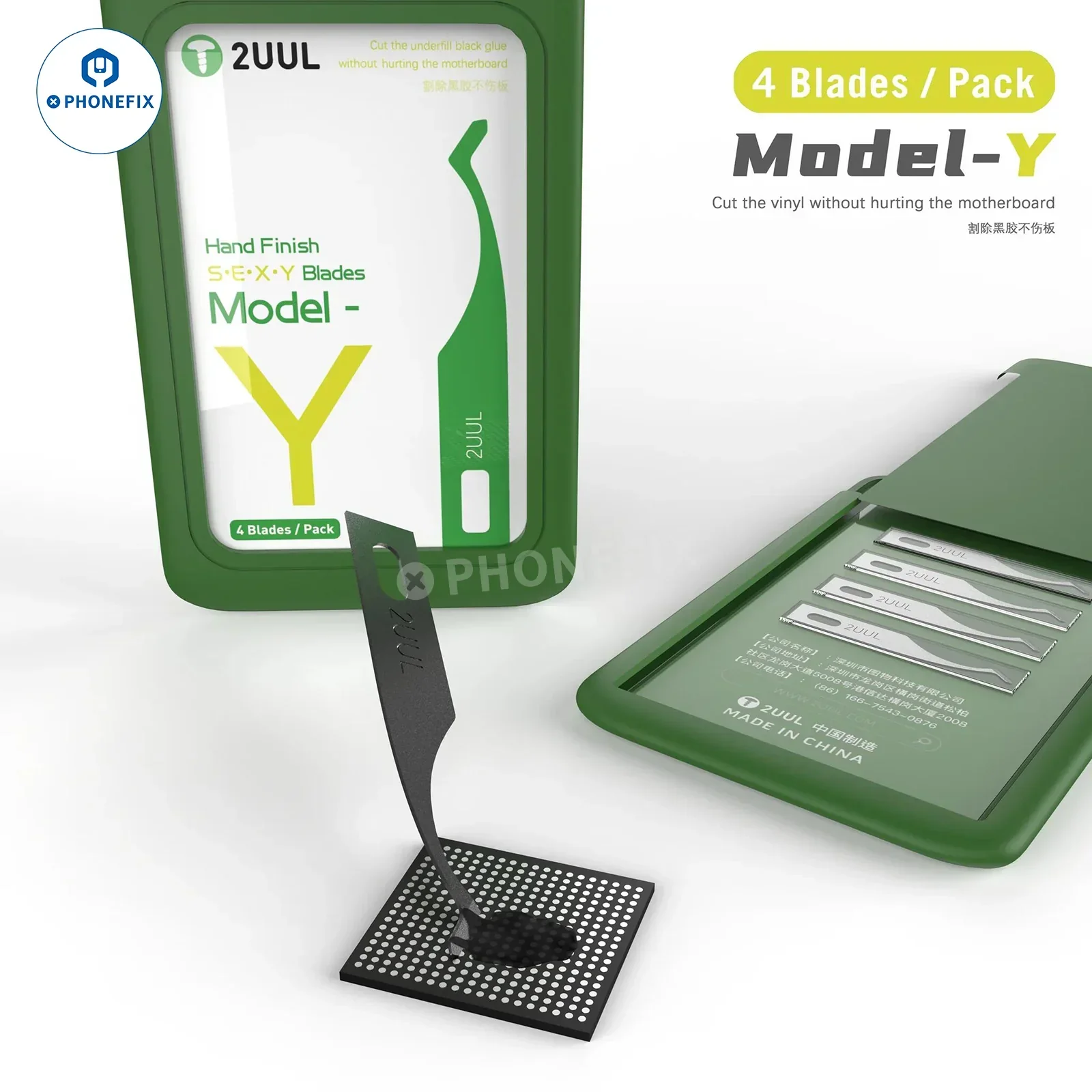 2UUL 4 In 1 Hand Finish SEXY Blades Set For Motherboard PCB Cleaning - Image 11