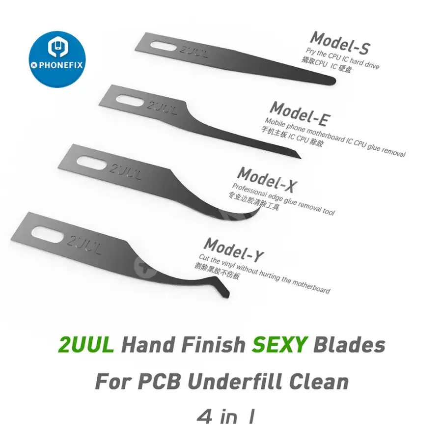 2UUL 4 In 1 Hand Finish SEXY Blades Set For Motherboard PCB Cleaning - Image 3