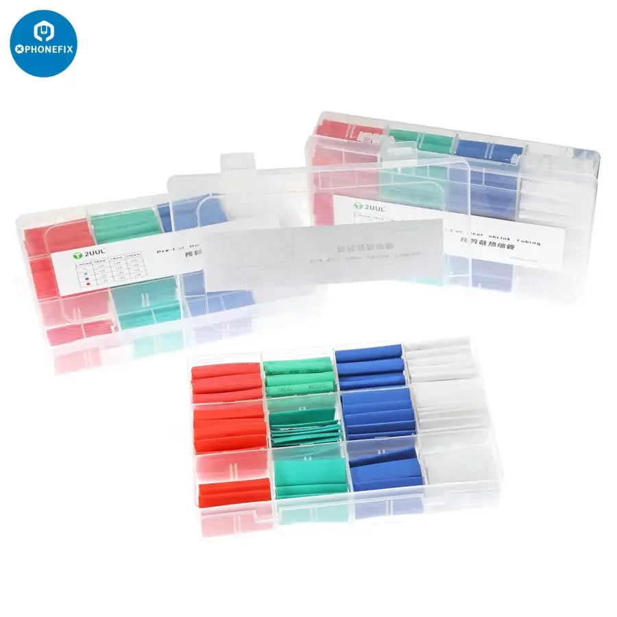 2UUL 6mm 8mm 10mm Pre-Cut Heat Shrink Tubing 200Pcs/set - Image 2