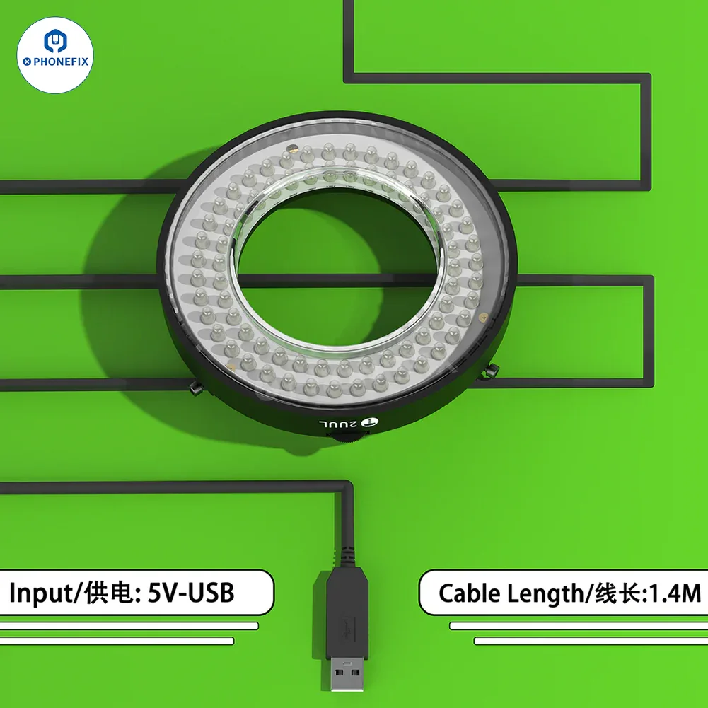 2UUL Adjustable Polarized LED Light Microscope Ring Lamp - Image 3