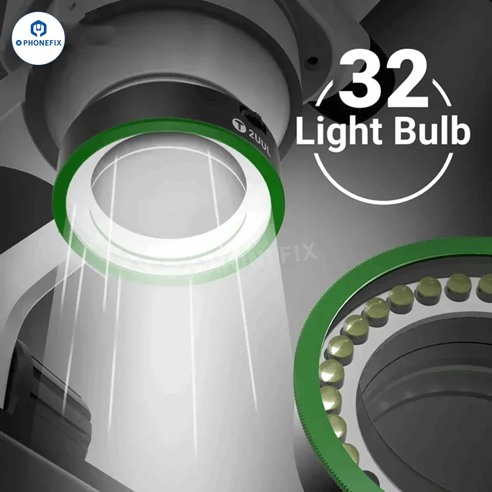 2UUL Adjustable Polarized LED Light Microscope Ring Lamp - Image 5