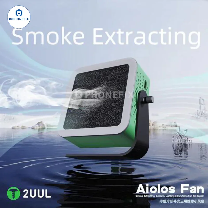 2UUL Aiolos Fan With Cooling Lighting Soldering Smoke Extraction - Image 4