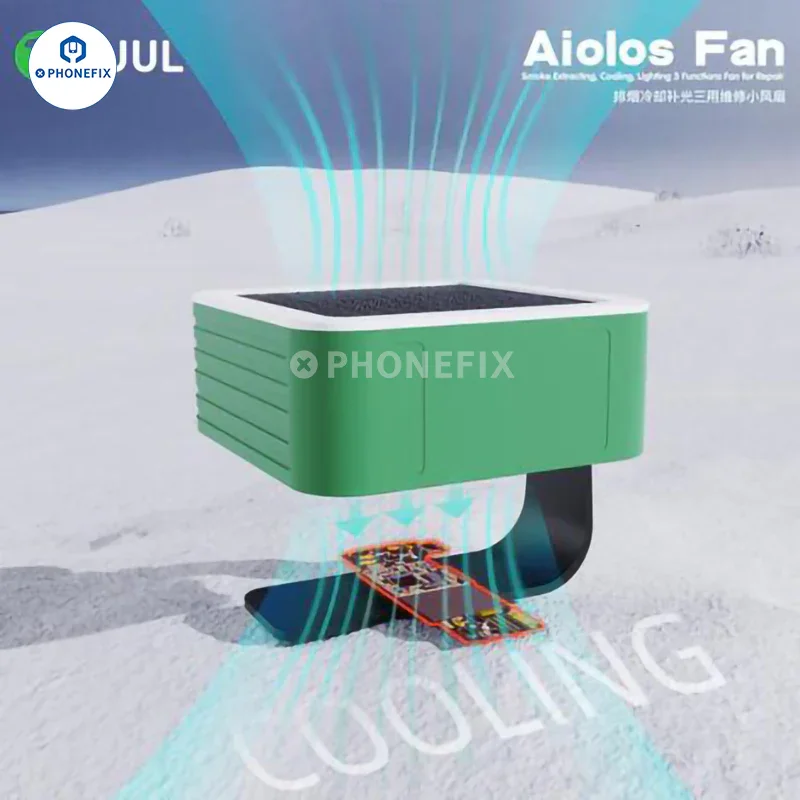 2UUL Aiolos Fan With Cooling Lighting Soldering Smoke Extraction - Image 7