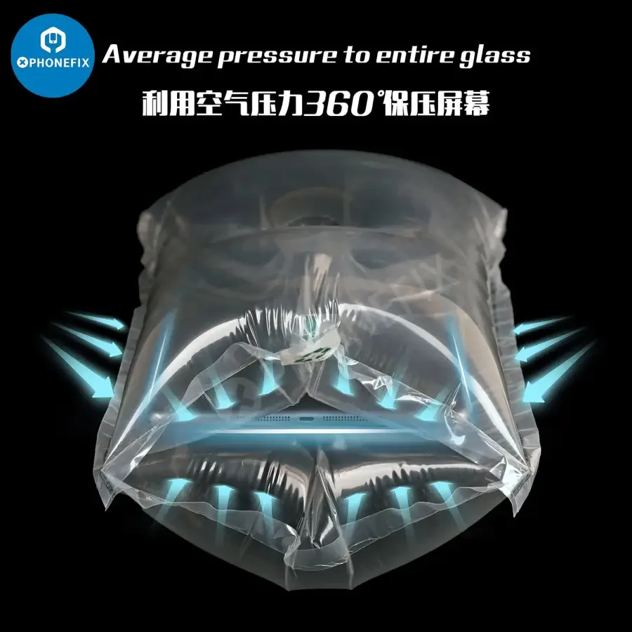 2UUL Air Press Bag For Phone Tablet Glass Screen Repair Protection - Image 2