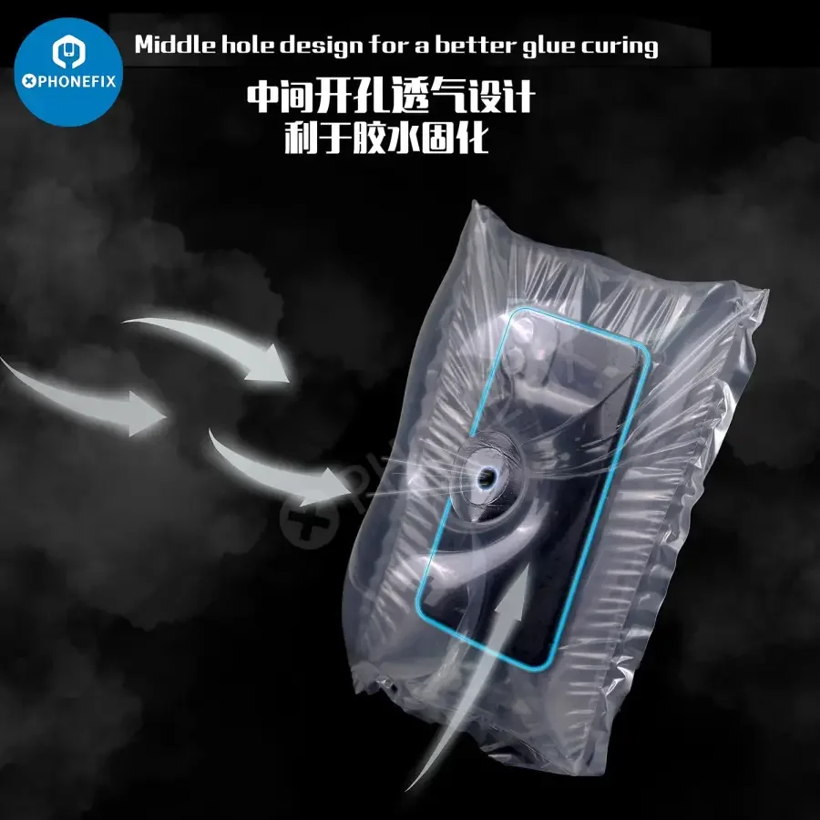 2UUL Air Press Bag For Phone Tablet Glass Screen Repair Protection - Image 5