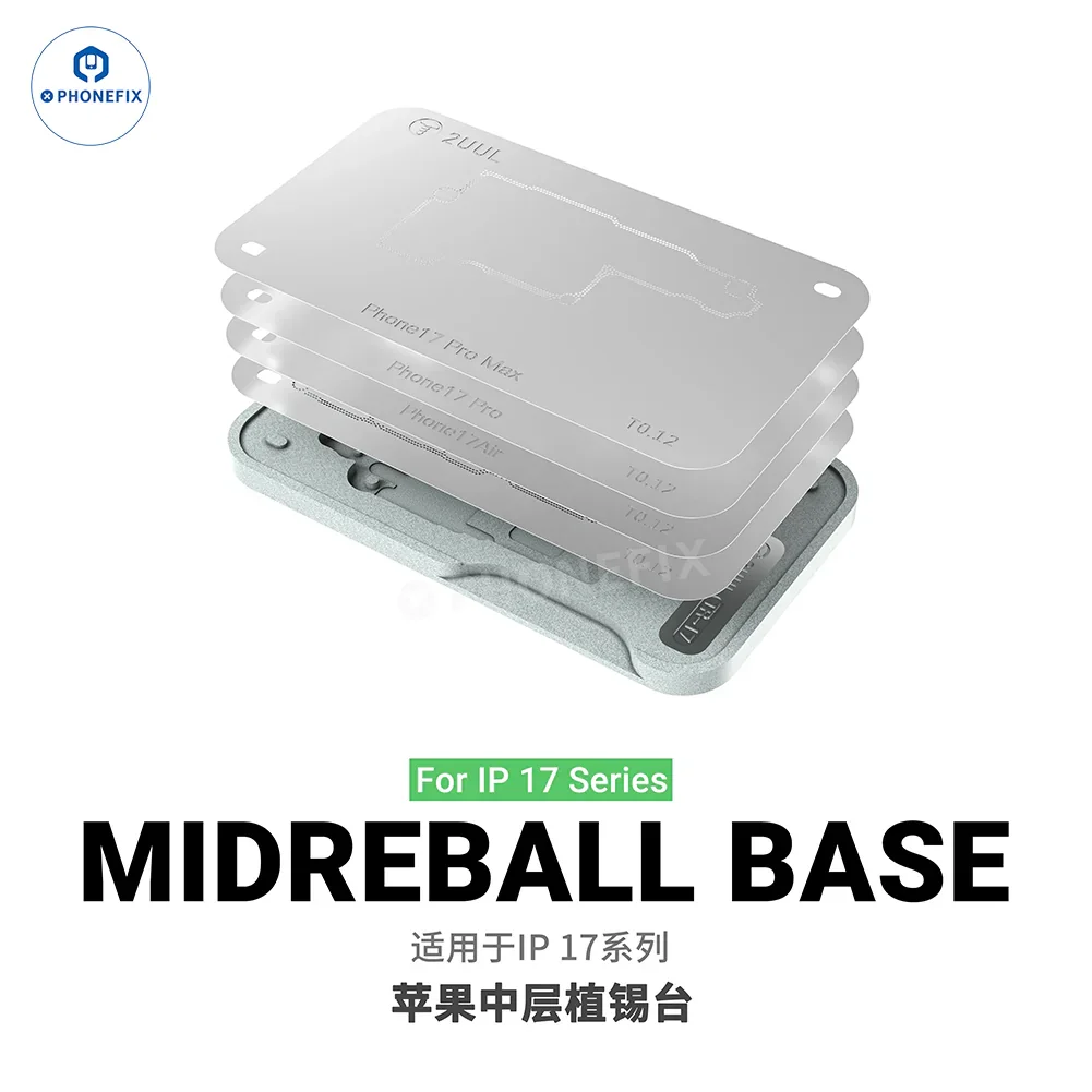 2UUL BH13 Midreball Base for iPhone 12-16 Middle Layer Reballing - Image 10