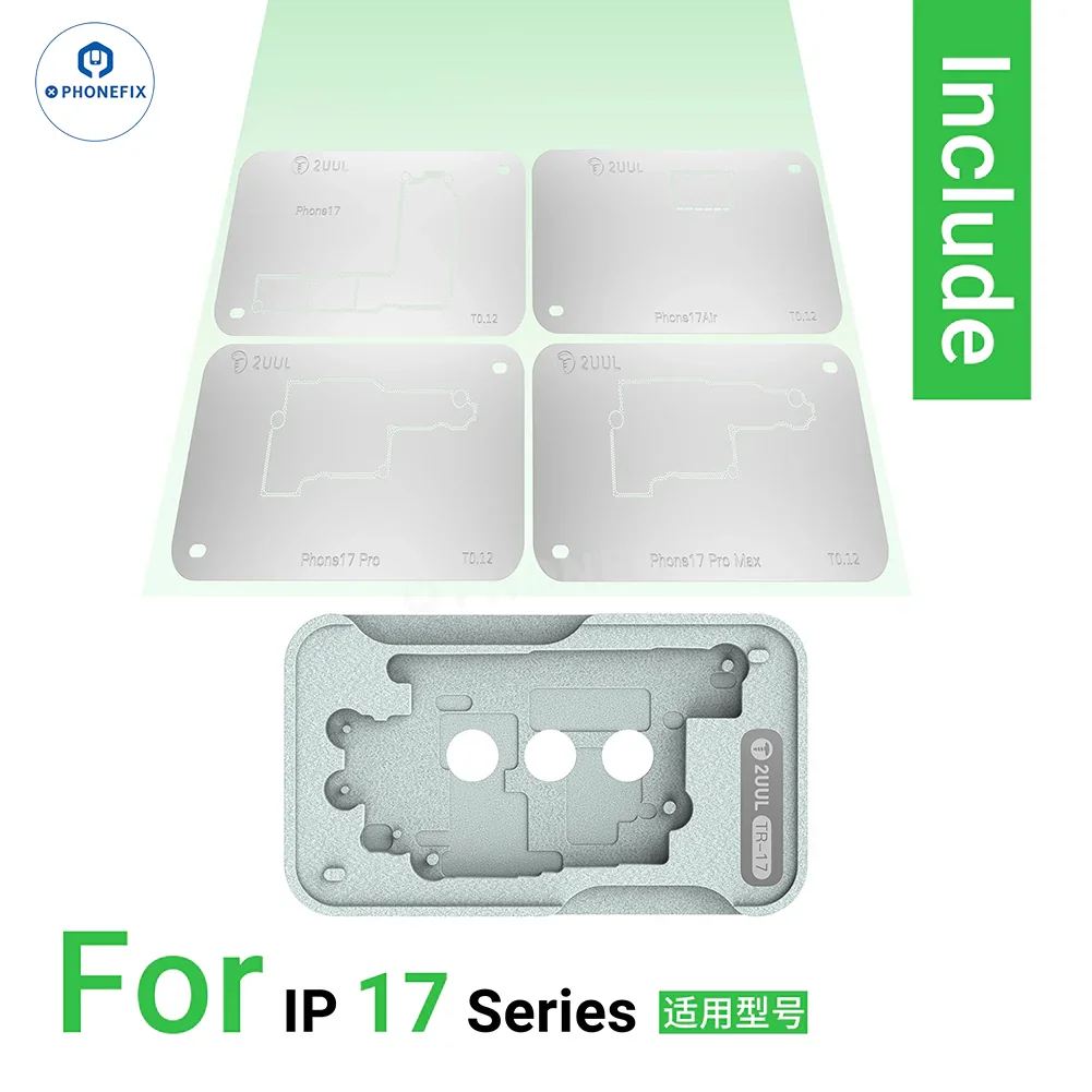 2UUL BH13 Midreball Base for iPhone 12-16 Middle Layer Reballing - Image 12